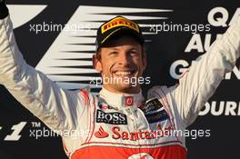 1st place Jenson Button (GBR), McLaren Mercedes  18.03.2012. Formula 1 World Championship, Rd 1, Australian Grand Prix, Melbourne, Australia, Sunday