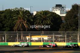 Nico Rosberg (GER), Mercedes GP, Mark Webber (AUS), Red Bull Racing and Pastor Maldonado (VEN), Williams F1 Team  18.03.2012. Formula 1 World Championship, Rd 1, Australian Grand Prix, Melbourne, Australia, Sunday