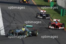 Nico Rosberg (GER), Mercedes AMG Petronas  18.03.2012. Formula 1 World Championship, Rd 1, Australian Grand Prix, Melbourne, Australia, Sunday