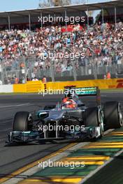 Michael Schumacher (GER), Mercedes GP  17.03.2012. Formula 1 World Championship, Rd 1, Australian Grand Prix, Melbourne, Australia, Saturday