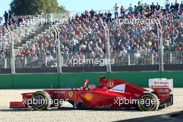 Fernando Alonso (ESP), Scuderia Ferrari goes off the track in Q2 17.03.2012. Formula 1 World Championship, Rd 1, Australian Grand Prix, Melbourne, Australia, Saturday