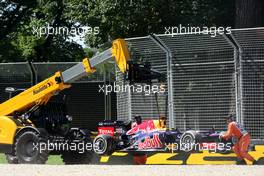 Sebastian Vettel (GER), Red Bull Racing goes off the track on FP3 17.03.2012. Formula 1 World Championship, Rd 1, Australian Grand Prix, Melbourne, Australia, Saturday