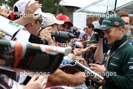 Heikki Kovalainen (FIN), Caterham F1 Team  18.03.2012. Formula 1 World Championship, Rd 1, Australian Grand Prix, Melbourne, Australia, Sunday