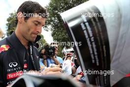 Mark Webber (AUS), Red Bull Racing  18.03.2012. Formula 1 World Championship, Rd 1, Australian Grand Prix, Melbourne, Australia, Sunday