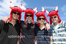 Red Bull Racing fans 18.03.2012. Formula 1 World Championship, Rd 1, Australian Grand Prix, Melbourne, Australia, Sunday