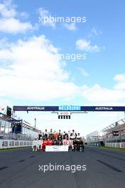 Drivers group picture 18.03.2012. Formula 1 World Championship, Rd 1, Australian Grand Prix, Melbourne, Australia, Sunday