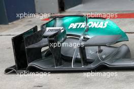 Mercedes GP front wing 18.03.2012. Formula 1 World Championship, Rd 1, Australian Grand Prix, Melbourne, Australia, Sunday