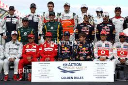 Drivers group picture 18.03.2012. Formula 1 World Championship, Rd 1, Australian Grand Prix, Melbourne, Australia, Sunday