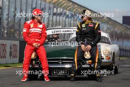 Fernando Alonso (ESP), Scuderia Ferrari and Kimi Raikkonen (FIN), Lotus F1 Team  18.03.2012. Formula 1 World Championship, Rd 1, Australian Grand Prix, Melbourne, Australia, Sunday