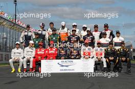 Drivers group picture 18.03.2012. Formula 1 World Championship, Rd 1, Australian Grand Prix, Melbourne, Australia, Sunday