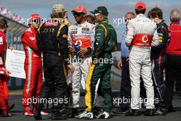 Lewis Hamilton (GBR), McLaren Mercedes and Kimi Raikkonen (FIN), Lotus F1 Team  18.03.2012. Formula 1 World Championship, Rd 1, Australian Grand Prix, Melbourne, Australia, Sunday