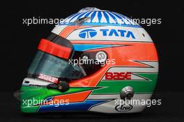 Narain Karthikeyan (IND), HRT Formula One Team helmet  15.03.2012. Formula 1 World Championship, Rd 1, Australian Grand Prix, Melbourne, Australia, Thursday