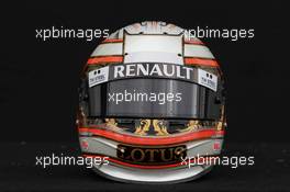 Jerome d'Ambrosio, Lotus Renault F1 Team helmet  15.03.2012. Formula 1 World Championship, Rd 1, Australian Grand Prix, Melbourne, Australia, Thursday