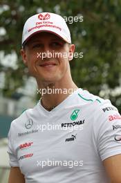 Michael Schumacher (GER), Mercedes AMG Petronas  15.03.2012. Formula 1 World Championship, Rd 1, Australian Grand Prix, Melbourne, Australia, Thursday