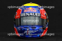 Mark Webber (AUS), Red Bull Racing helmet  15.03.2012. Formula 1 World Championship, Rd 1, Australian Grand Prix, Melbourne, Australia, Thursday