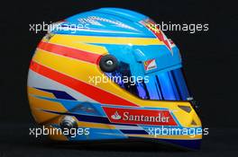 Fernando Alonso (ESP), Scuderia Ferrari helmet  15.03.2012. Formula 1 World Championship, Rd 1, Australian Grand Prix, Melbourne, Australia, Thursday