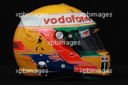 Lewis Hamilton (GBR), McLaren Mercedes helmet  15.03.2012. Formula 1 World Championship, Rd 1, Australian Grand Prix, Melbourne, Australia, Thursday