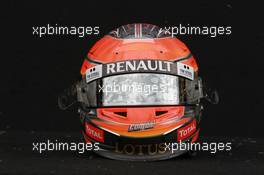 Romain Grosjean (FRA), Lotus Renault F1 Team helmet  15.03.2012. Formula 1 World Championship, Rd 1, Australian Grand Prix, Melbourne, Australia, Thursday