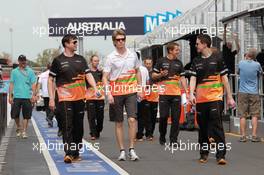 Nico Hulkenberg (GER), Sahara Force India Formula One Team  14.03.2012. Formula 1 World Championship, Rd 1, Australian Grand Prix, Melbourne, Australia, Wednesday