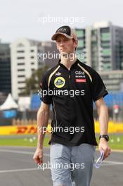 Romain Grosjean (FRA), Lotus Renault F1 Team  14.03.2012. Formula 1 World Championship, Rd 1, Australian Grand Prix, Melbourne, Australia, Wednesday