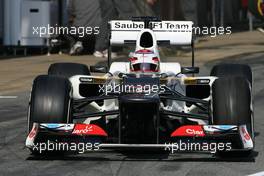 24.02.2012, Barcelona, Spain, Kamui Kobayashi (JAP), Sauber F1 Team   - Formula 1 Testing, day 4 - Formula 1 World Championship