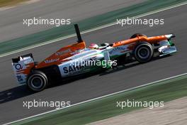 23.02.2012, Barcelona, Spain, Paul di Resta (GBR), Sahara Force India Formula One Team   - Formula 1 Testing, day 3 - Formula 1 World Championship