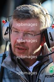 23.02.2012 Barcelona, Spain, Ross Brawn (GBR) Team Principal, Mercedes GP Petronas - Formula 1 Testing, day 3 - Formula 1 World Championship