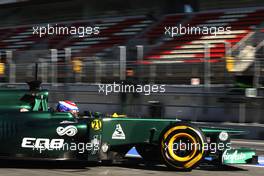 23.02.2012, Barcelona, Spain, Vitaly Petrov (RUS), Caterham F1 Team   - Formula 1 Testing, day 3 - Formula 1 World Championship