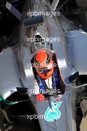 23.02.2012, Barcelona, Spain, Michael Schumacher (GER), Mercedes GP   - Formula 1 Testing, day 3 - Formula 1 World Championship