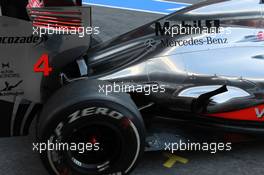 21.02.2012, Barcelona, Spain, Lewis Hamilton (GBR), McLaren Mercedes exhaust  - Formula 1 Testing, day 1 - Formula 1 World Championship