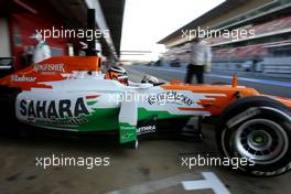 21.02.2012, Barcelona, Spain, Nico Hulkenberg (GER), Sahara Force India Formula One Team   - Formula 1 Testing, day 1 - Formula 1 World Championship
