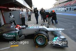 21.02.2012, Barcelona, Spain, Michael Schumacher (GER), Mercedes GP   - Formula 1 Testing, day 1 - Formula 1 World Championship