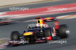 21.02.2012, Barcelona, Spain, Sebastian Vettel (GER), Red Bull Racing - Formula 1 Testing, day 1 - Formula 1 World Championship
