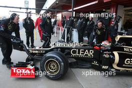 21.02.2012, Barcelona, Spain, Romain Grosjean (FRA), Lotus F1 Team   - Formula 1 Testing, day 1 - Formula 1 World Championship