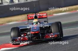 21.02.2012, Barcelona, Spain, Lewis Hamilton (GBR), McLaren Mercedes - Formula 1 Testing, day 1 - Formula 1 World Championship