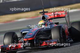 21.02.2012, Barcelona, Spain, Lewis Hamilton (GBR), McLaren Mercedes - Formula 1 Testing, day 1 - Formula 1 World Championship