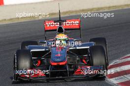 21.02.2012, Barcelona, Spain, Lewis Hamilton (GBR), McLaren Mercedes - Formula 1 Testing, day 1 - Formula 1 World Championship