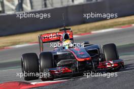 21.02.2012, Barcelona, Spain, Lewis Hamilton (GBR), McLaren Mercedes - Formula 1 Testing, day 1 - Formula 1 World Championship