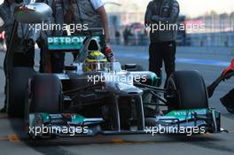 22.02.2012, Barcelona, Spain, Nico Rosberg (GER), Mercedes AMG Petronas - Formula 1 Testing, day 2 - Formula 1 World Championship