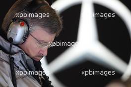 22.02.2012 Barcelona, Spain, Ross Brawn (GBR) Team Principal, Mercedes GP Petronas - Formula 1 Testing, day 2 - Formula 1 World Championship