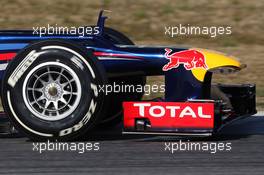 02.04.2012, Barcelona, Spain, Red Bull front wing and nose cone - Formula 1 Testing, day 2 - Formula 1 World Championship