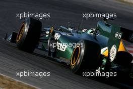02.04.2012, Barcelona, Spain, Heikki Kovalainen (FIN), Caterham F1 Team   - Formula 1 Testing, day 2 - Formula 1 World Championship
