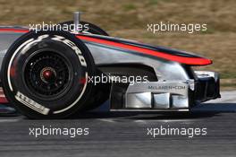 02.04.2012, Barcelona, Spain, McLaren front wing and nose cone - Formula 1 Testing, day 2 - Formula 1 World Championship