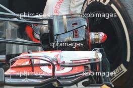 02.04.2012, Barcelona, Spain, Lewis Hamilton (GBR), McLaren Mercedes front brake - Formula 1 Testing, day 2 - Formula 1 World Championship