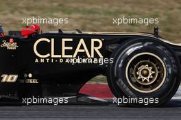 02.04.2012, Barcelona, Spain, Lotus Renault F1 Team tea tray area - Formula 1 Testing, day 2 - Formula 1 World Championship