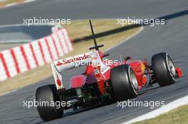 02.04.2012, Barcelona, Spain, Fernando Alonso (ESP), Scuderia Ferrari rear wing - Formula 1 Testing, day 2 - Formula 1 World Championship