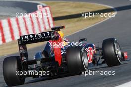 02.04.2012, Barcelona, Spain, Sebastian Vettel (GER), Red Bull Racing rear wing - Formula 1 Testing, day 2 - Formula 1 World Championship