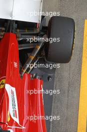 03.03.2012, Barcelona, Spain, Ferrari rear suspension - Formula 1 Testing, day 3 - Formula 1 World Championship