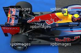 03.03.2012, Barcelona, Spain, Mark Webber (AUS), Red Bull Racing with a new exhaust system - Formula 1 Testing, day 3 - Formula 1 World Championship
