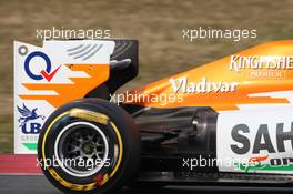 03.03.2012, Barcelona, Spain, Paul di Resta (GBR), Sahara Force India Formula One Team rear ing end plate - Formula 1 Testing, day 3 - Formula 1 World Championship